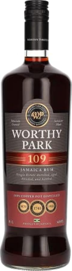 Worthy Park 109 Single Estate Jamaica Rum 54.5% Vol 1 l 582251005