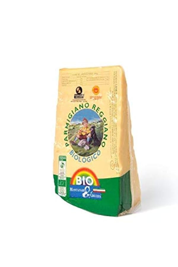 Parmigiano Reggiano DOP Bio Extra 30 Mesi, fatto con latte biologico Punta da 1 Kg Sottovuoto 344009750
