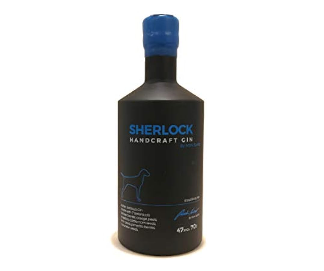 Gin distilleria Brunello, Sherlock handcraft gin by Mar