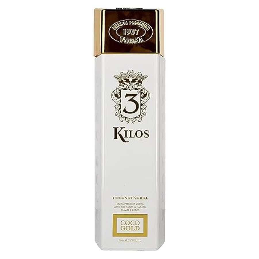 3 Kilos COCO GOLD Coconut Vodka 30% Vol. 1l 676541933