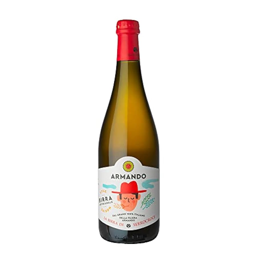 Armando, Birra Artigianale da Grano 100% italiano di Filiera, Affinata in bottiglia - 6 bottiglie da 75 cl 303258754
