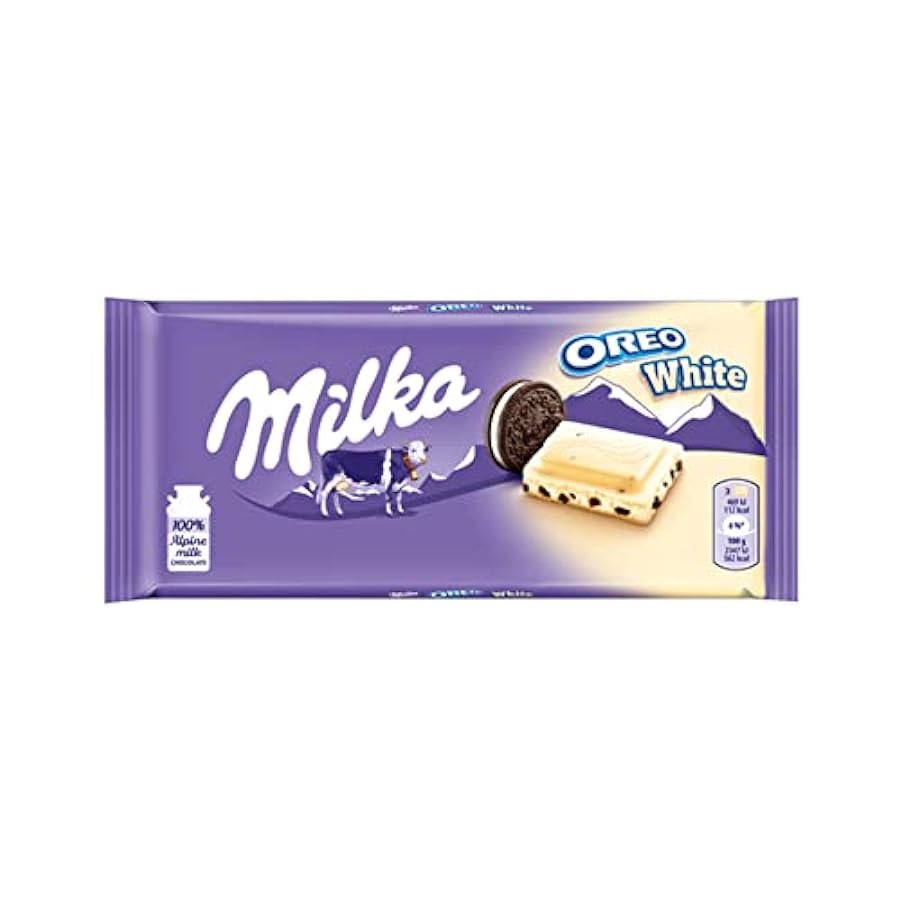 Tavolette di Cioccolato Milka | Milka Oreo Bianco | Confezione da 22 | Milka al Cioccolato | 8 Oz | 2200 Gr 126215289
