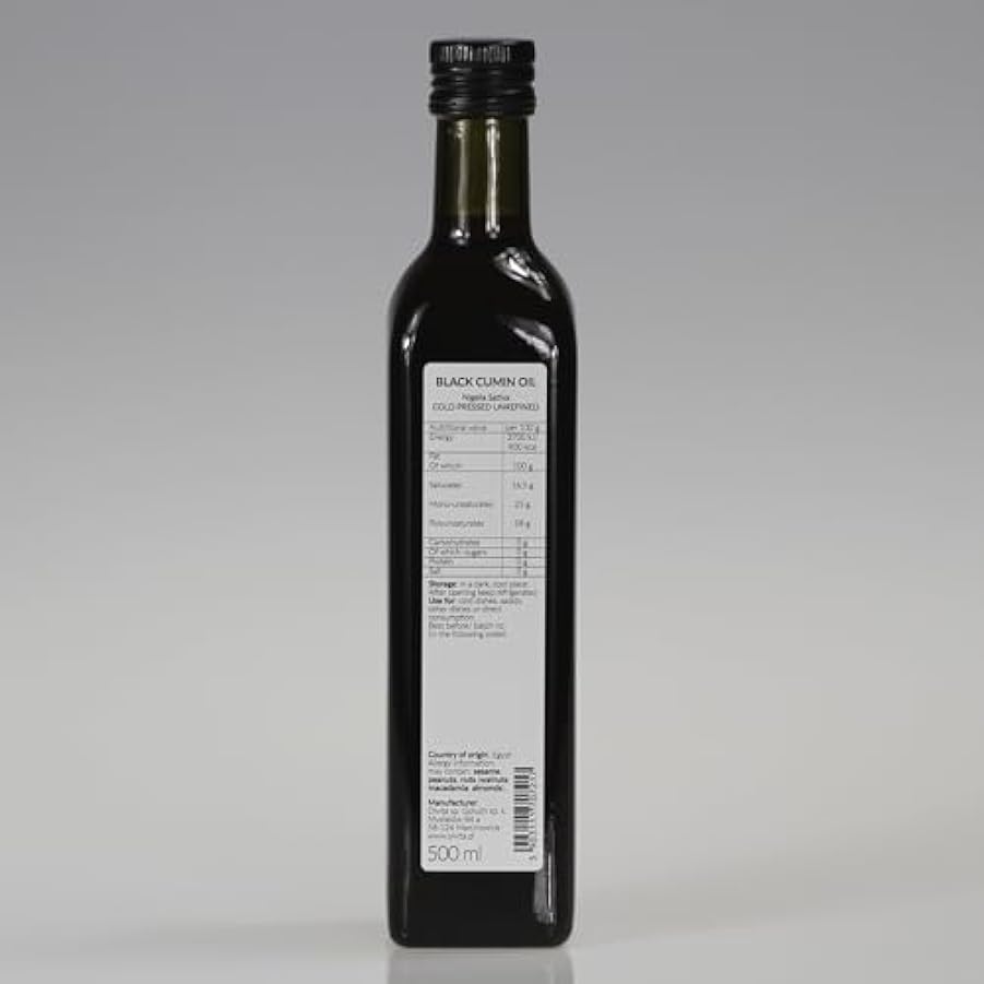 Olio di Cumino Nero/L´olio di semi (Nigella Sativa), greggio, pressato a freddo, Ol´Vita 500 ml 115992466