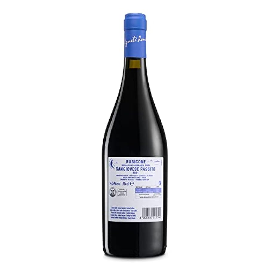 Vigneti Romio Sangiovese Rubicone IGT Appassimento, Vino Rosso Ricco con Note Fruttate, 14.5% Vol., Confezione da 6 bottiglie da 750 ml 194592937