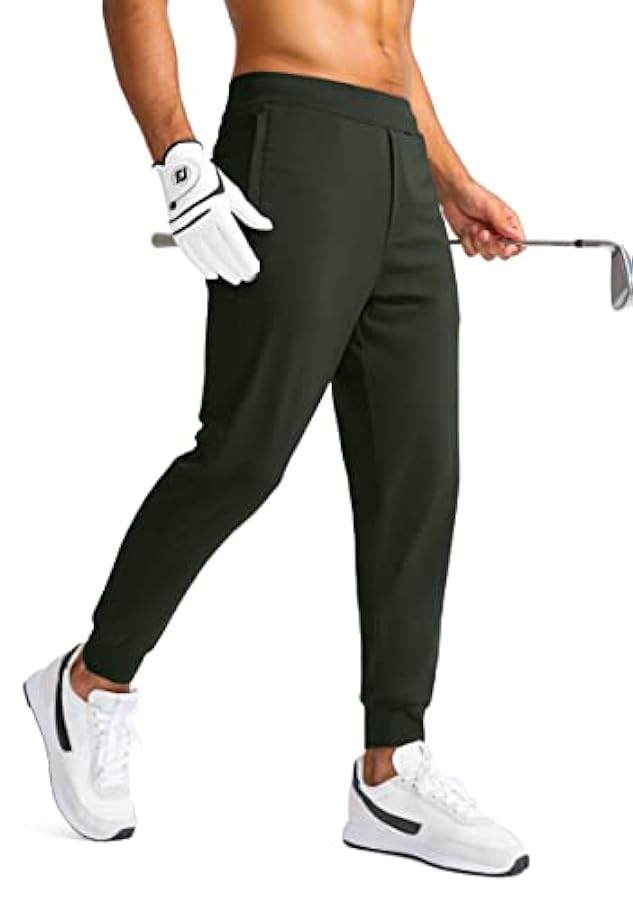 G Gradual Pantaloni da jogging da golf da uomo con tasche con cerniera Pantaloni della tuta elasticizzati Slim Fit Pantaloni da pista Joggers per gli uomini di lavoro in esecuzione 854796228