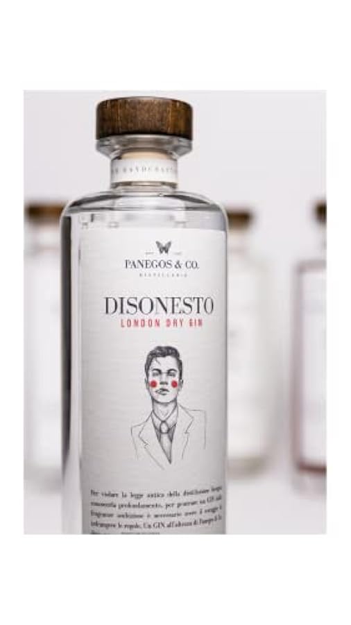 DISONESTO London Dry Gin 50cl, Gin Artigianale Italiano vol. 45% 700189972