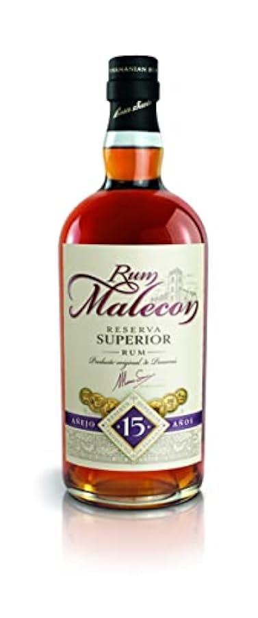 Rum Malecon Añejo 15 Años Reserva Superior Rum 40% Vol.