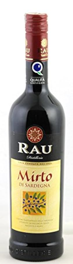 bottiglia liquore sardo mirto rosso RAU 70cl x 6 bottig