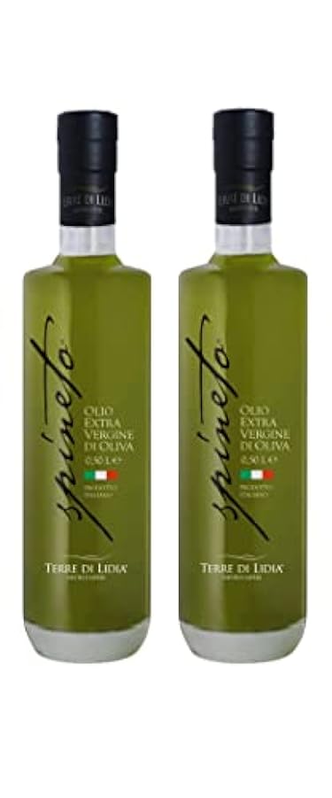Terre Di Lidia - Olio Extravergine di Oliva, Bottiglia Vetro 0.5L Spineto, EVO, 100% Italiano - Campagna 2023/2024 - Coratina (2 Bottiglie) 377047746