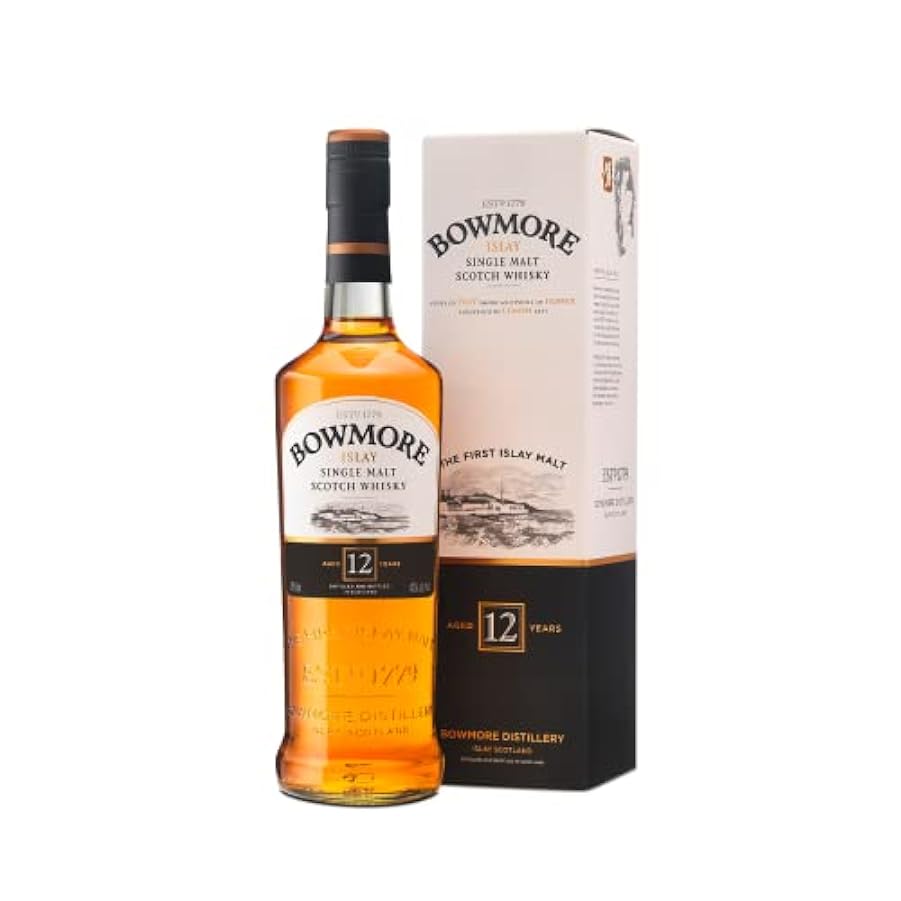 Bowmore, Single Malt Whisky, 12 anni di invecchiamento 