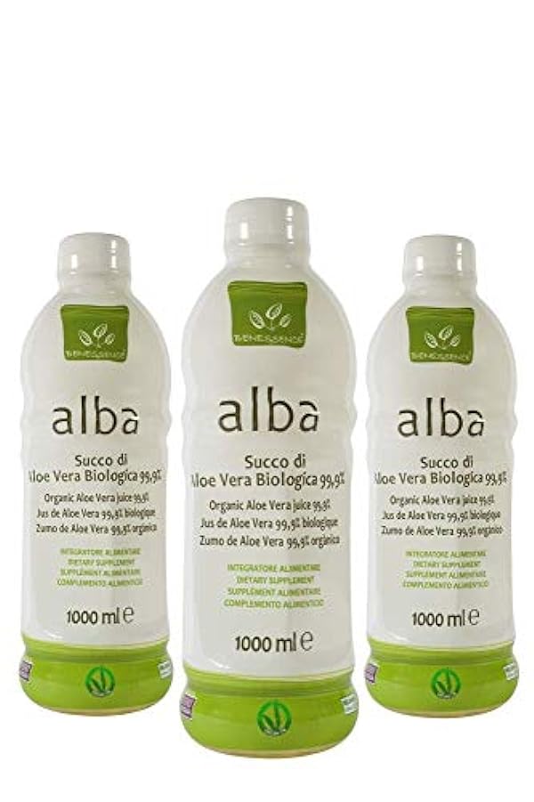 Benessence - Succo Bio di Aloe Vera Biologica 99,9% - 3
