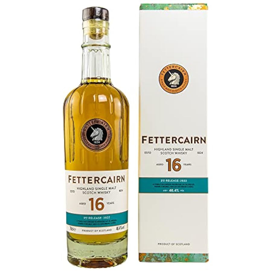 Fettercairn 16 Years Old Highland Single Malt 3rd Release 2022 46,4% Vol. 0,7l in Giftbox 184321947