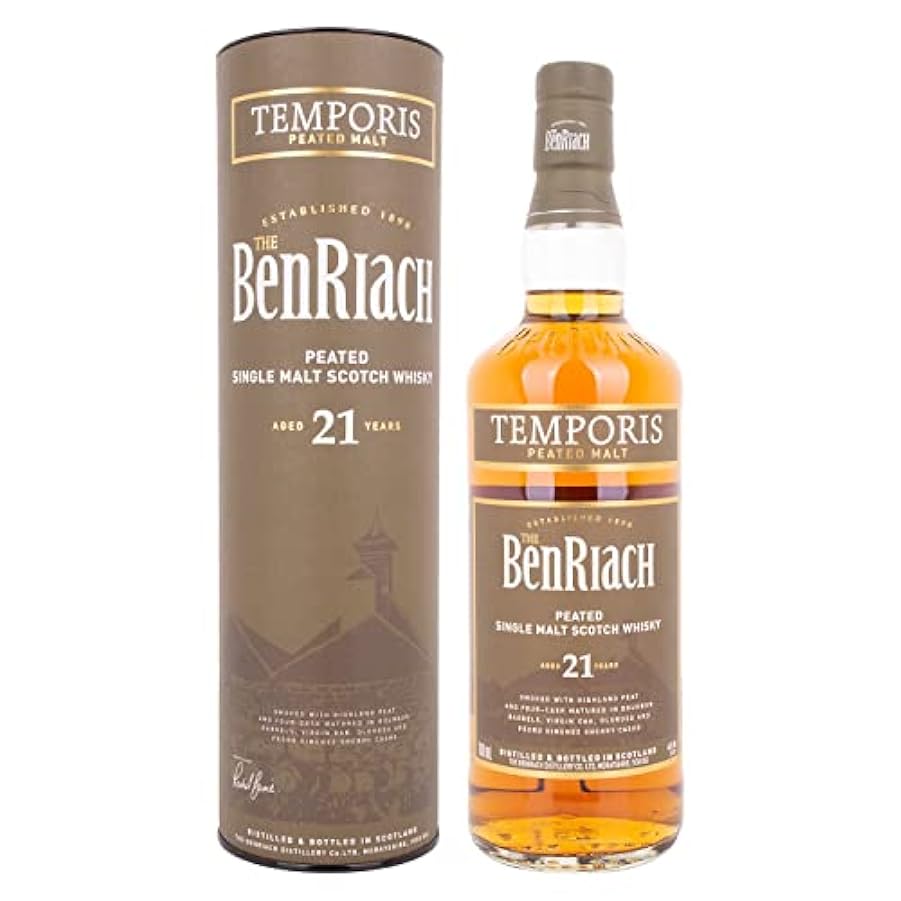 Benriach Benriach 21 Years Old Temporis Peated Single Malt Scotch Whisky - 700 Ml 912987277