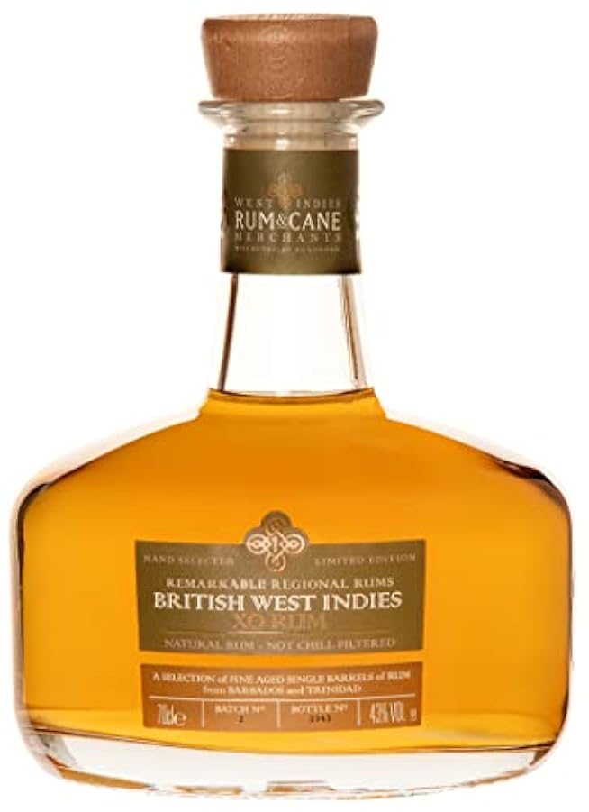Rum & Cane BRITISH WEST INDIES XO Rum 43% Vol. 0,7l in 