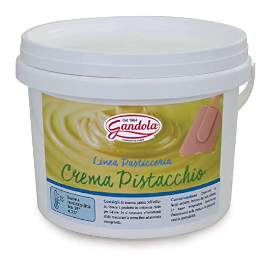 Crema Spalmabile Gandola Crema al Pistacchio Secchiello 3 Kg Professional 843739672
