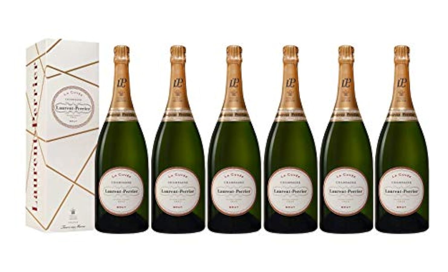 VINADDICT Set di 6 Champagne Laurent Perrier - La Cuvee. Con casi, 750 millilitri 498955817