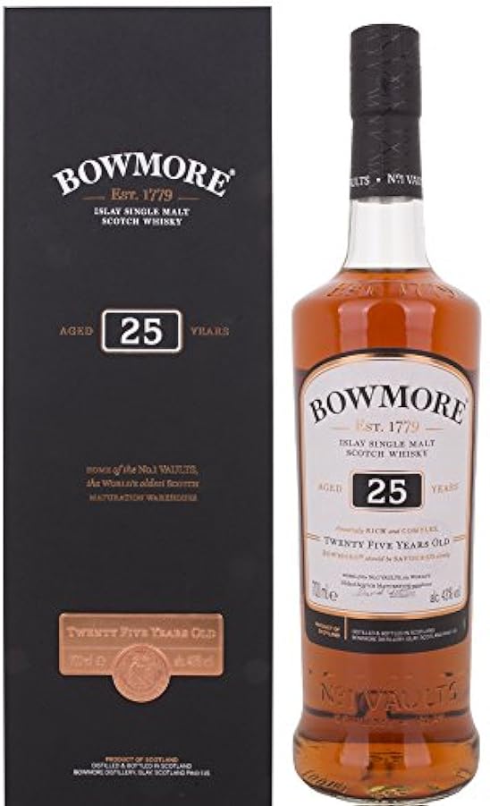 Bowmore 25 Years Old Islay Single Malt 43% Vol. 0,7l in Giftbox 820354438