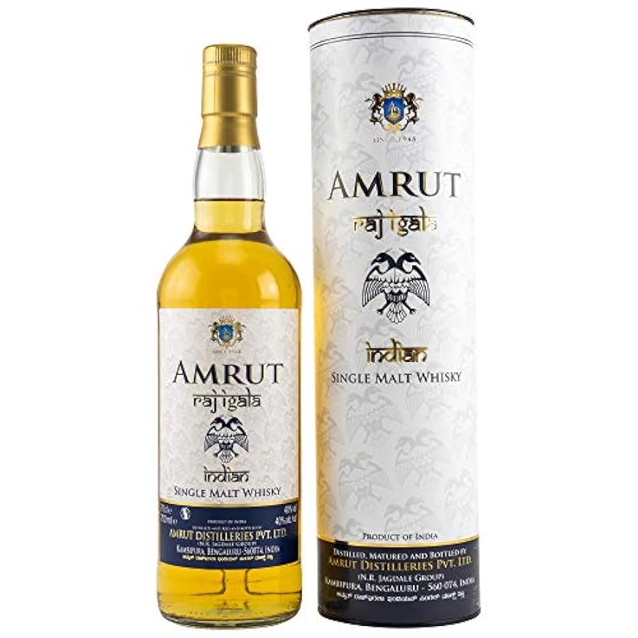 Amrut RAJ IGALA Indian Single Malt Whisky 40% Vol. 0,7l