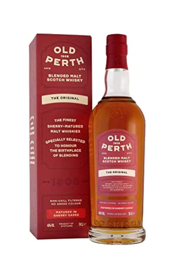 Old Perth The Original Blended Malt Scotch Whisky Sherry Casks 46% Vol 0.7 l in Confezione Regalo 305548518