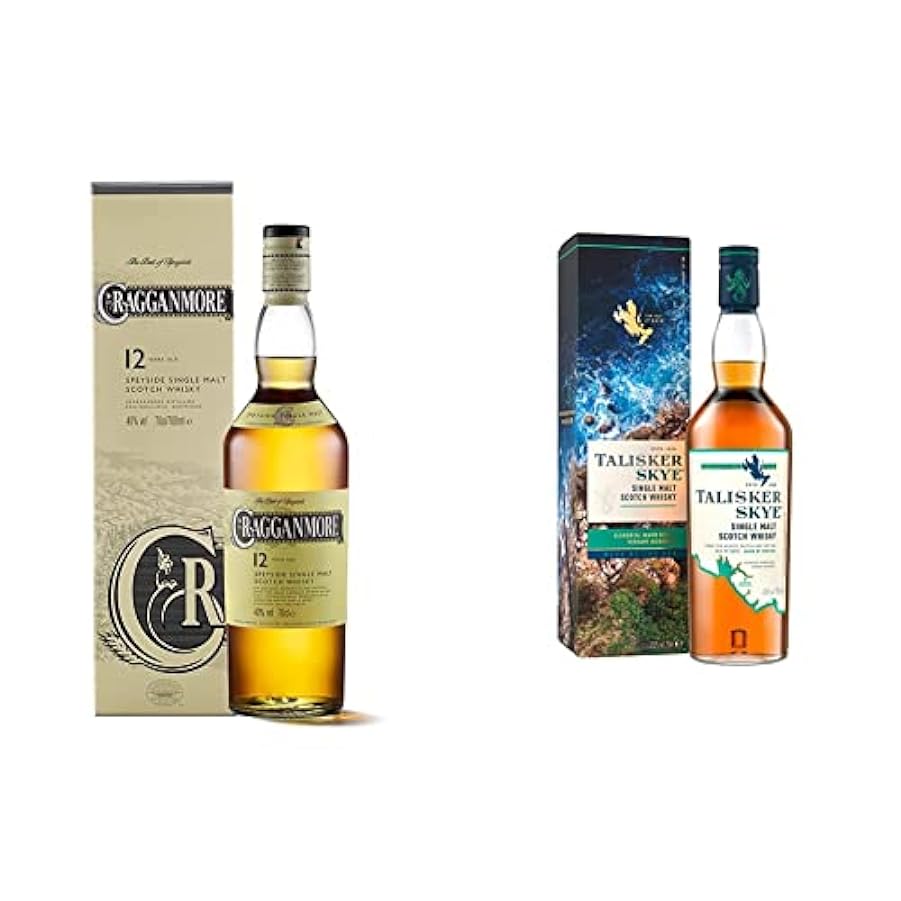Cragganmore Whisky, Cl 70 Ast. & Talisker Skye Single Malt Scotch Whisky, 700 ml (La confezione può variare) 600807785