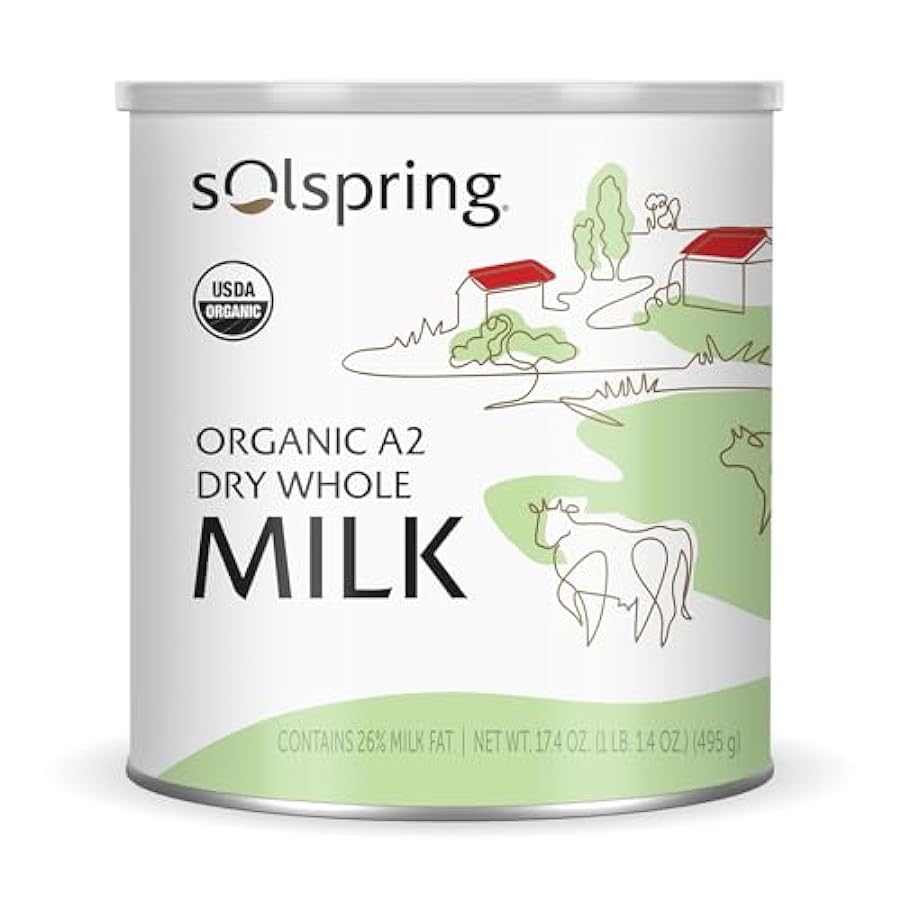 Solspring - Latte intero secco biologico A2, 15 porzion