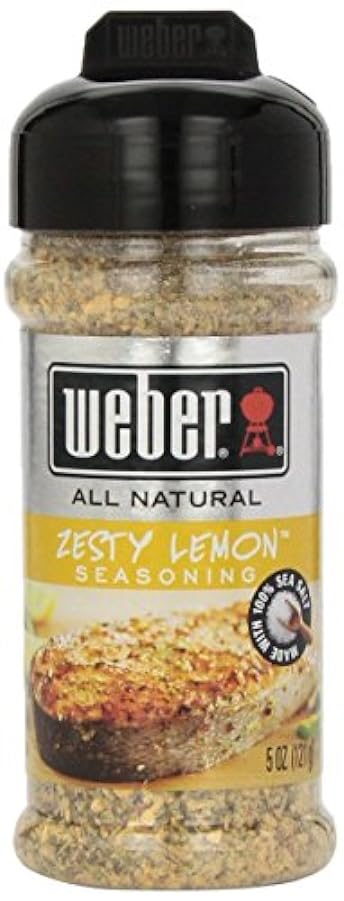 Weber All Natural Grill Seasoning, Zesty Lemon 5 once (confezione da 3) 24865917