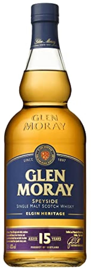 Glen Moray 15 Years Old Elgin Heritage 40% Vol. 0,7l in