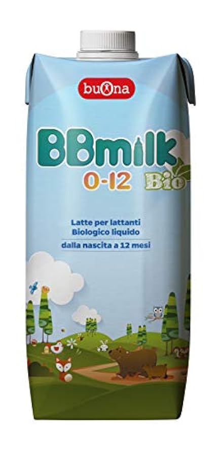 BBmilk 0-12 Bio liquido - Latte biologico per lattanti- pronto all’uso – 500 ml – 12 pezzi 11902431