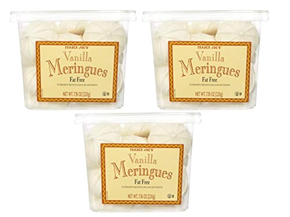 Trader Joe´s - Meringhe alla vaniglia senza grassi/glutine, confezione da 3 e.) 668665992