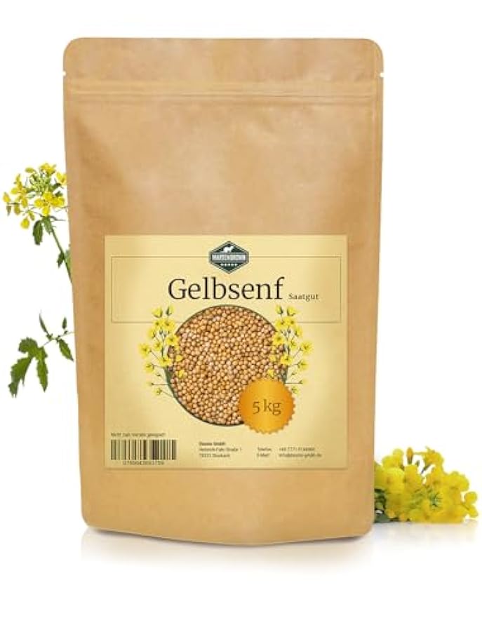 Martenbrown® Senape giallo 5 kg di semi interi | semi d