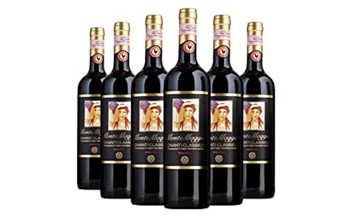 Montemaggio - Vino Rosso Secco Biologico Toscano | Chianti Classico Riserva di Montemaggio | Affinamento Lungo | DOCG | Fresco e Ricco di Sapore | Merlot/Sangiovese | Regalo | Amanti del Vino | 0.75L 758011771