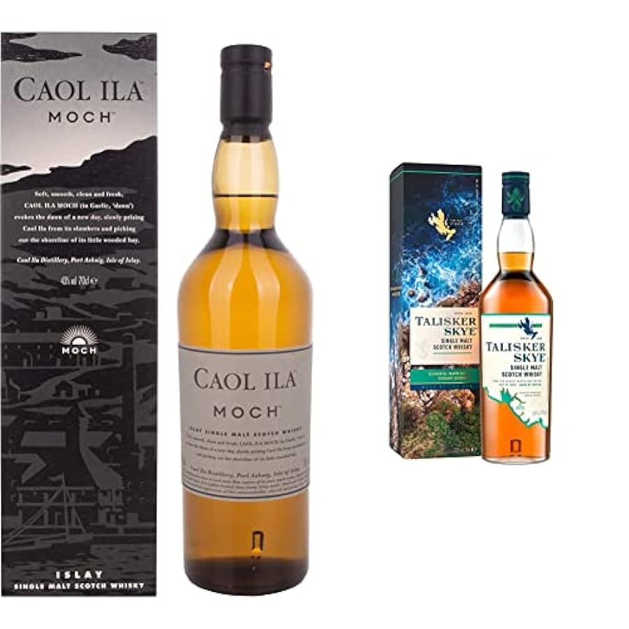 Caol Ila Moch Single Malt Scotch Whisky - 700 ml & Tali