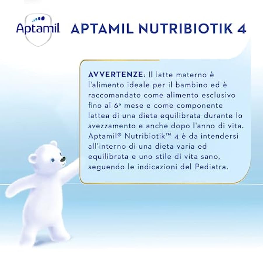 APTAMIL 4 - Latte di Crescita in Polvere per Bambini dai 24 mesi - Formato Convenienza da 3600 grammi (3 confezioni da 1200g) 814123290