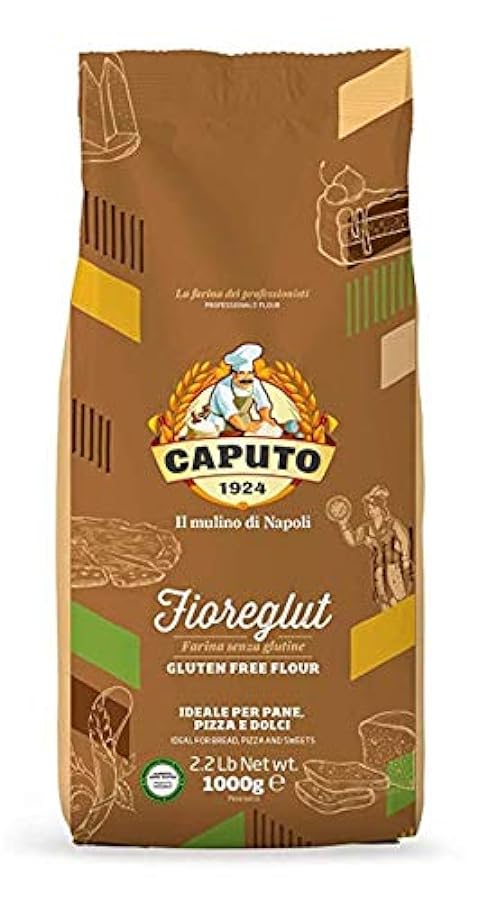 Farina Caputo Fioreglut - Kg. 1 - Senza Glutine - Cartone 10 Pezzi 231435453