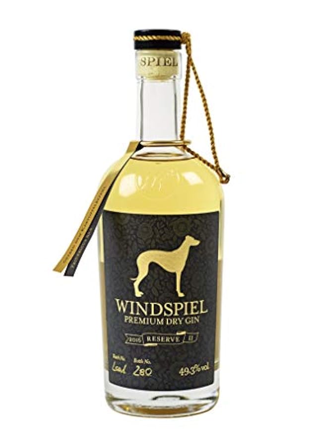 Windspiel Premium Dry Gin Reserve 49,3% Vol. 0,5l in Holzkiste 274669088