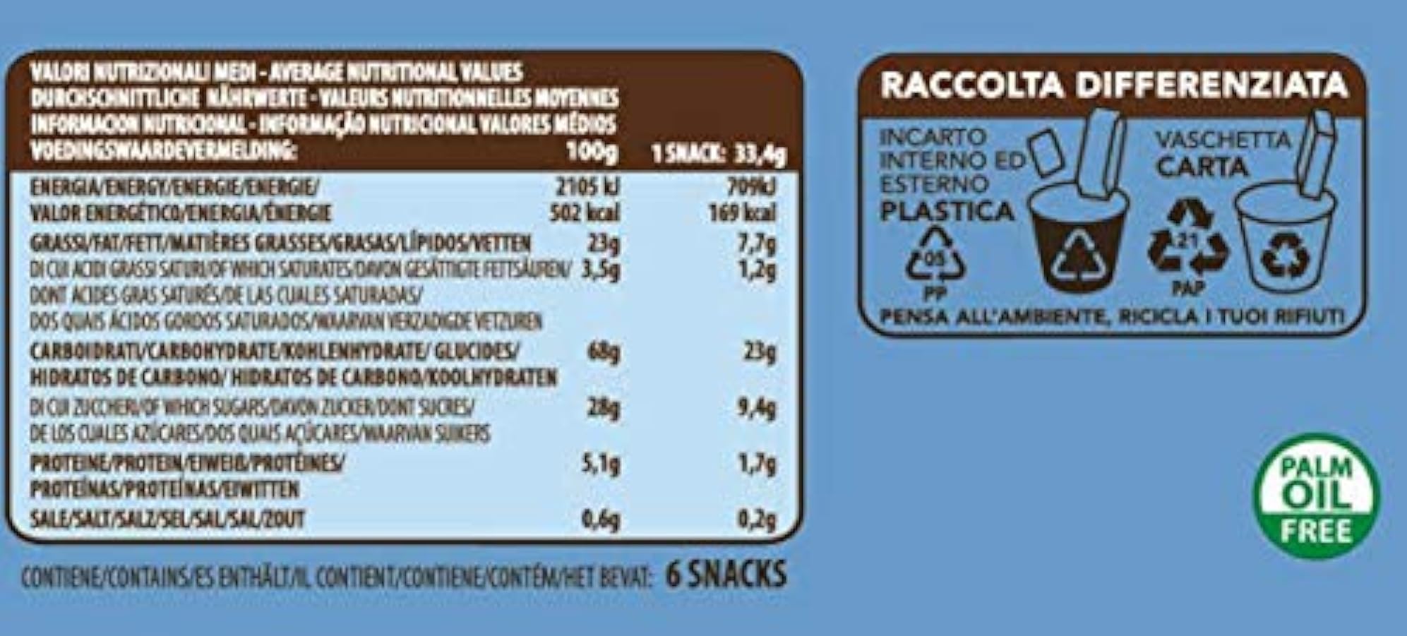 Probios Riso Ciock al Cacao Bio - Senza Glutine - Confezione da (6 x 33 g) x 12 88540132