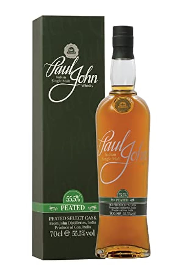 Paul John PEATED SELECT CASK Indian Single Malt Whisky 