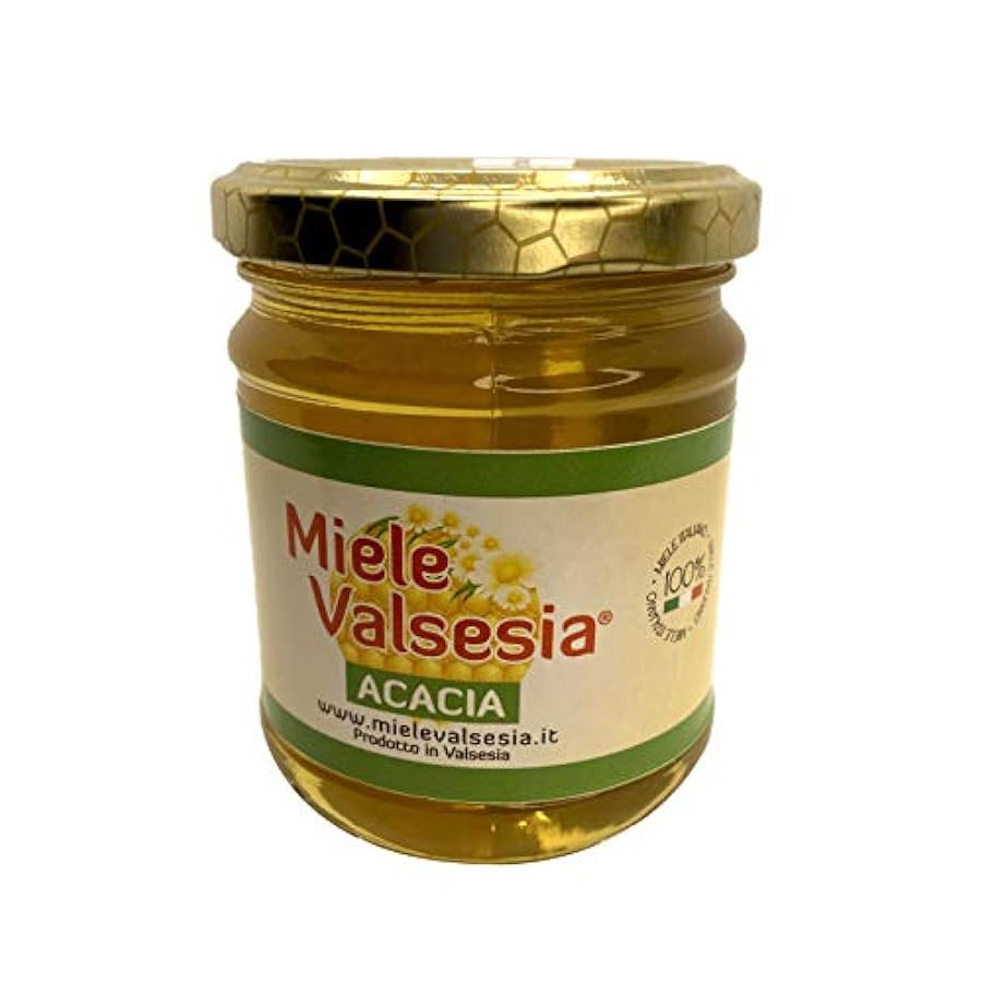 Miele Acacia Naturale Da Agricoltura Biologica della Valsesia - 2 x 250 gr - Made in italy - Senza Conservanti - Naturale e Sano 933815442