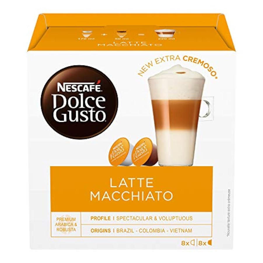 NESCAFÉ DOLCE GUSTO Latte Macchiato con Caffè, 6 Confez
