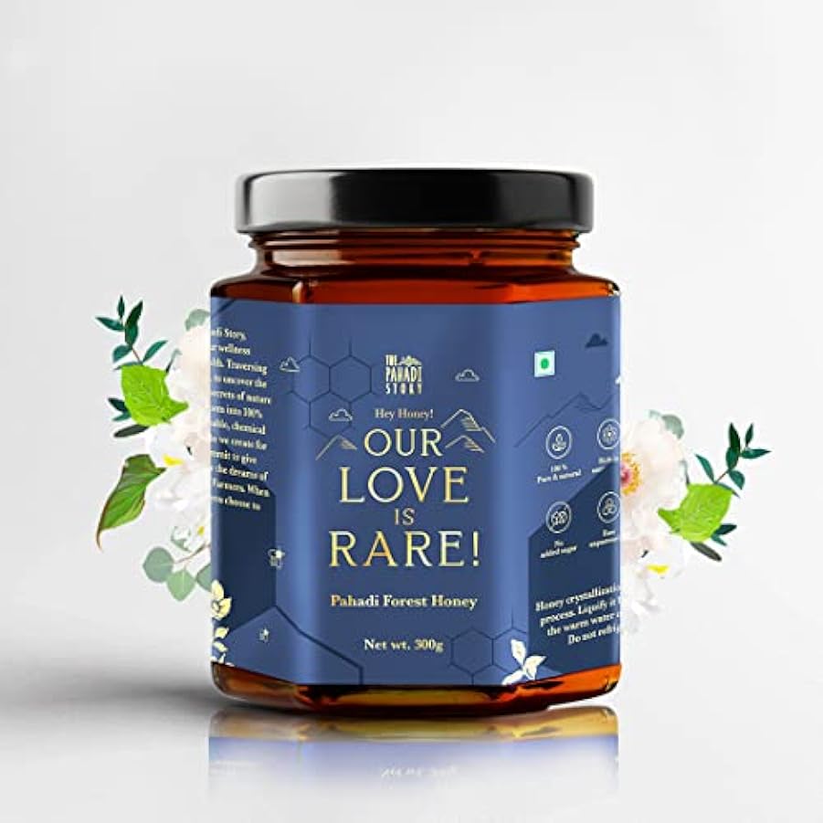 The Pahadi Story Forest Honey 300gm, No Preservatives, 