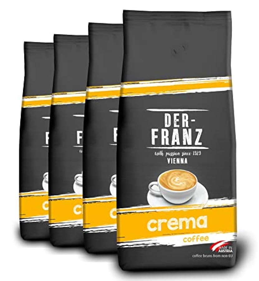 Der-Franz Crema caffè, chicchi interi, 4 x 1000 g 82555