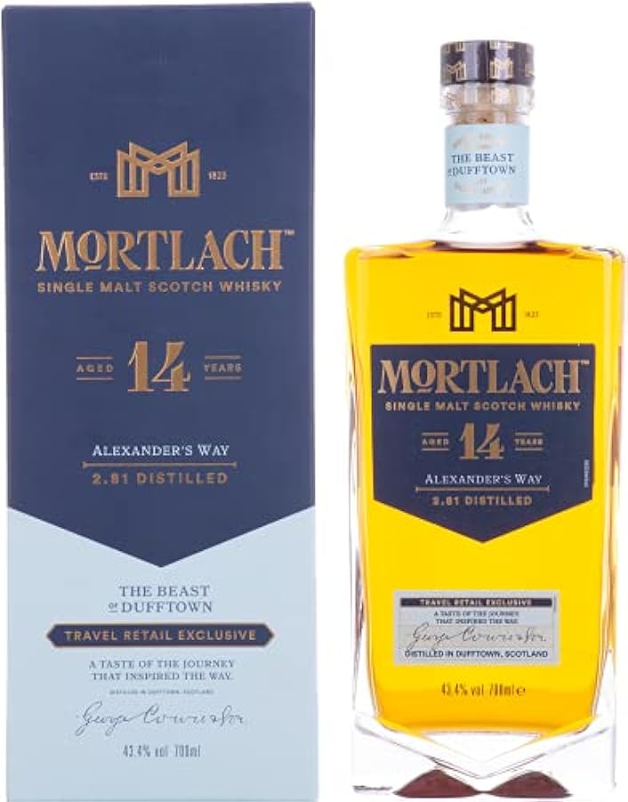 Mortlach 14 Years Old ALEXANDER´S WAY Single Malt 43,4% Vol. 0,7l in Giftbox 792325552