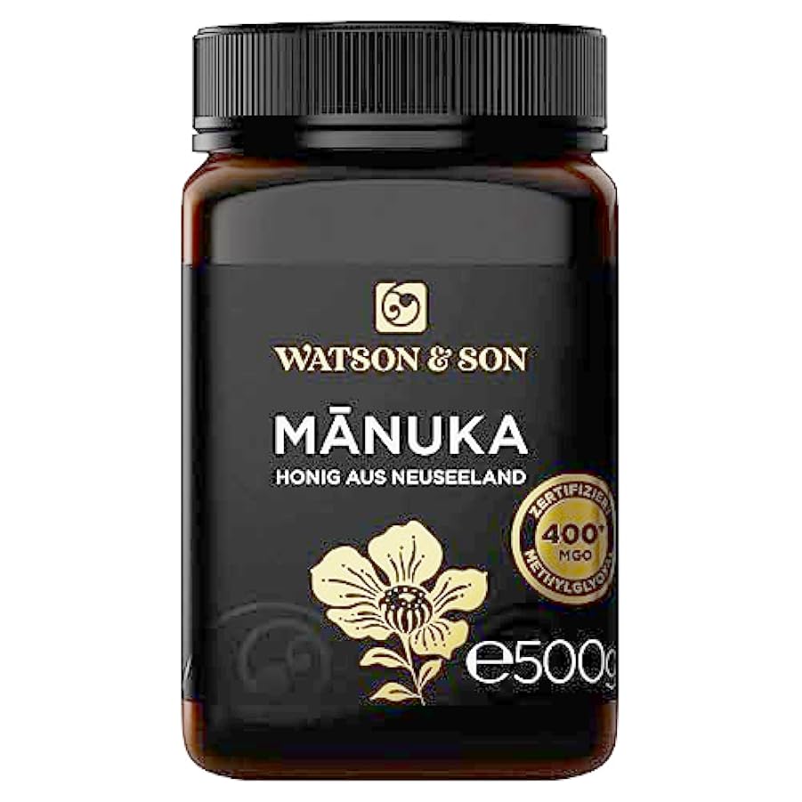 Watson & Son miele di manuka MGO 400+ 500g | Qualità Premium certificata dalla Nuova Zelanda | puro e naturale 207326314
