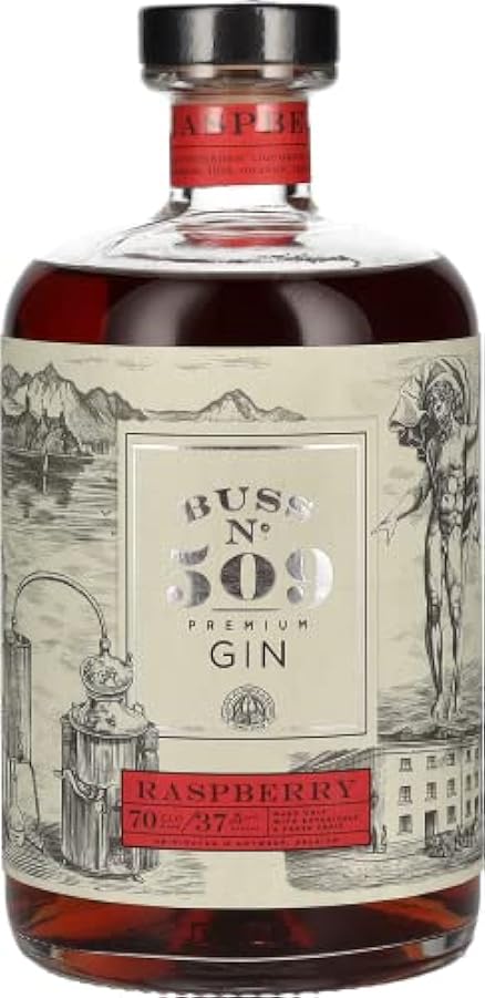 Buss N°509 RASPBERRY Belgium Flavor Gin 37,5% Vol. 0,7l