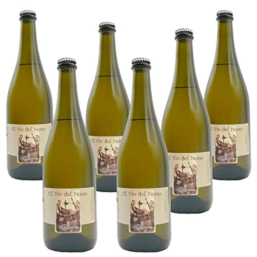 “El Vin del Nono” Vino frizzante Valdobbiadene 6 Bottiglie Da 750 Ml – Vendemmia A Mano – Al Canevon 467599263