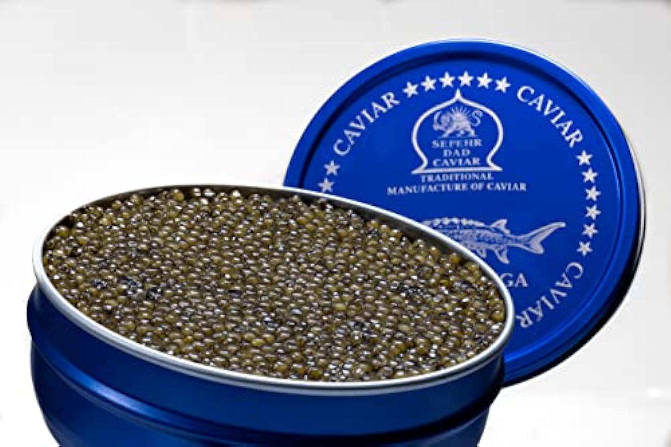Sepehr Dad Caviar Caviale Beluga Amur 50g (caviale di storione ibrido) | Uova di pesce di classe A | allevamento Cn | 50 g 134216709