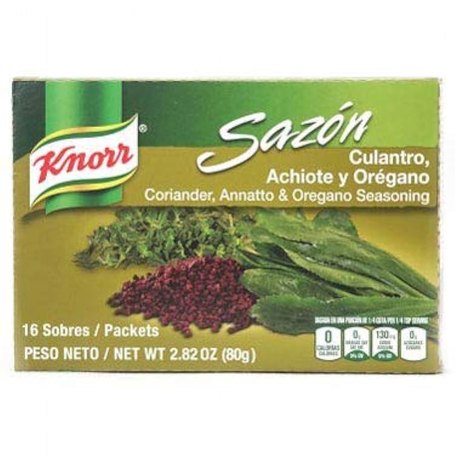 Knorr Sazon condimento, Coriandolo, Annatto & Origano 2,8 oz, 16 ct 159930006