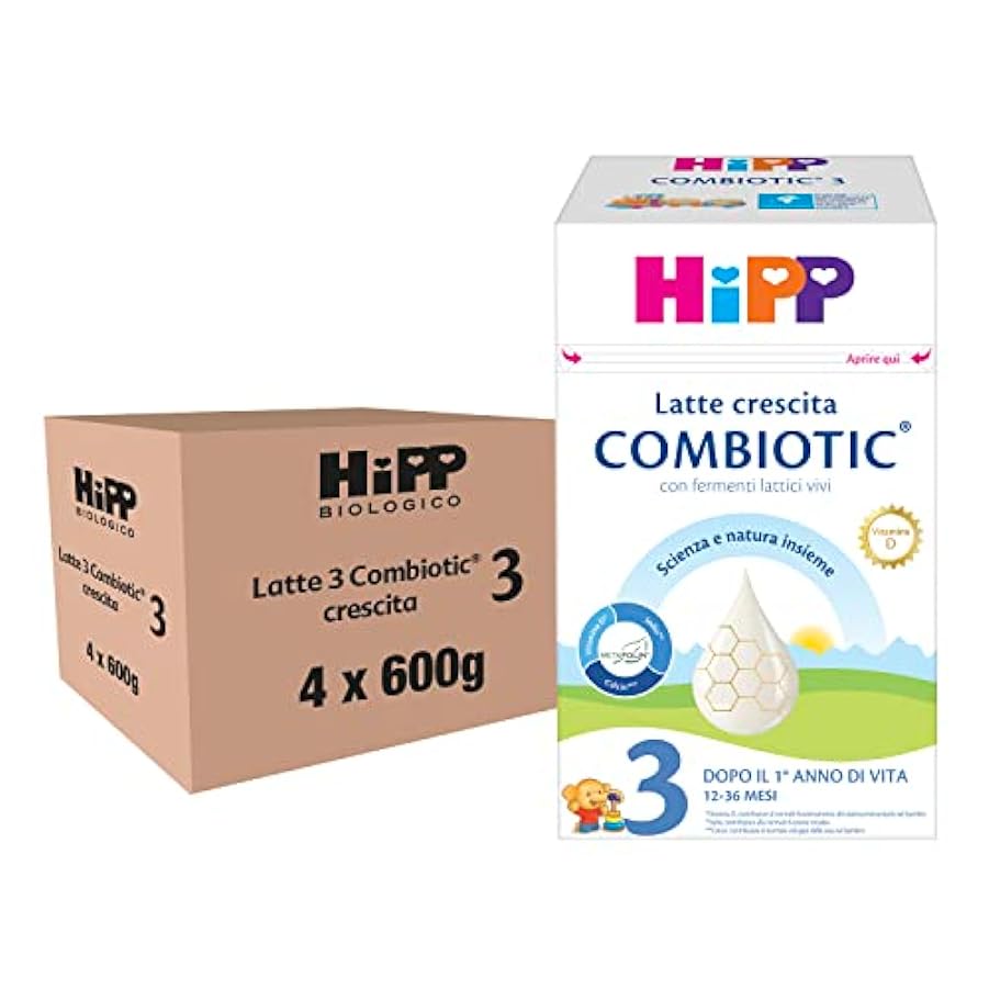 HiPP - Latte 3 Combiotic Crescita, Latte in Polvere, In