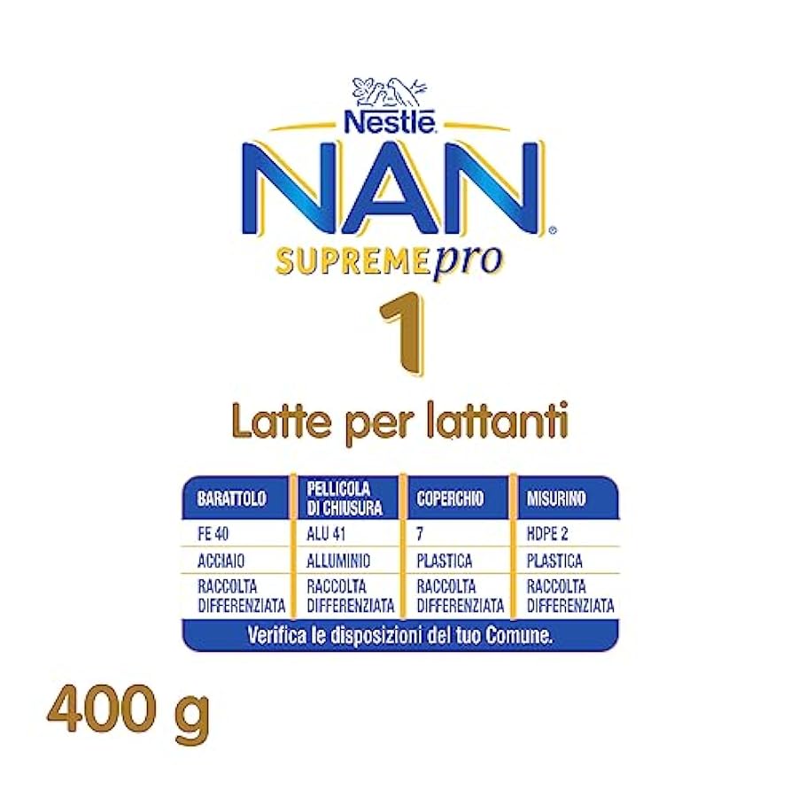NESTLÉ NAN SUPREMEpro 1 Latte per Lattanti liquido dalla nascita, 12 Brick da 300 ml (3.6 L) 254707619