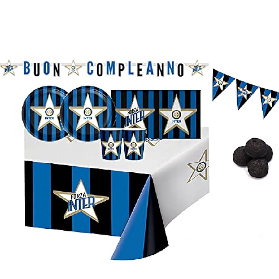 Kit N°51 Addobbi Compleanno F.C. Inter New + Marshmallo